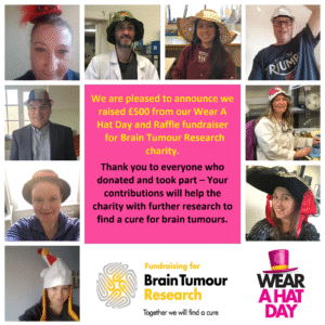 Raising awareness for Brain Tumour Research Charity